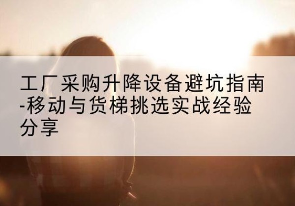 平乡移动式升降机怎么选-工厂采购升降设备避坑指南-移动与货梯挑选实战经验分享